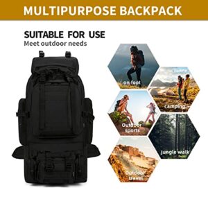 TianYaOutDoor Military Tactical Backpack Detachable Molle Bag Large capacity Rucksack Camping Hiking Backpack for Men Women