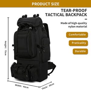 TianYaOutDoor Military Tactical Backpack Detachable Molle Bag Large capacity Rucksack Camping Hiking Backpack for Men Women