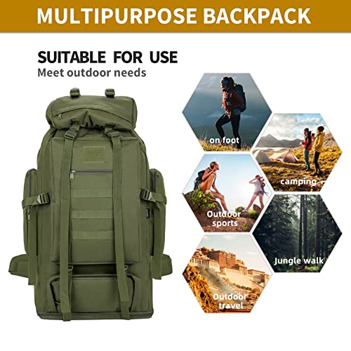 TianYaOutDoor Military Tactical Backpack for Men Large Army Rucksack molle bag Hiking Daypack for Outdoor Traveling Camping