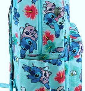 Wondapop Disney Lilo & Stitch 17 Inch Deluxe Backpack with Laptop Compartment (Aqua)