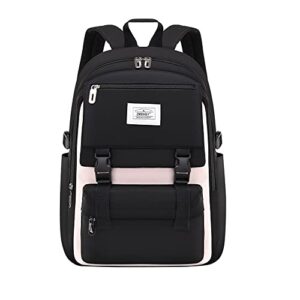 lanshiya kids backpack solid color girls elementary middle school casual daypack lightweight bookbag for teens travel bag