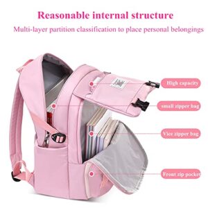 LANSHIYA Kids Backpack Solid Color Girls Elementary Middle School Casual Daypack Lightweight Bookbag for Teens Travel Bag