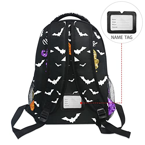 SWADAZA Halloween Hocus Pocus School Backpack Hocus Pocus School Book Bags Bookbags, Travel Laptop Backpack College School Computer Bag Hiking Camping Casual Daypack