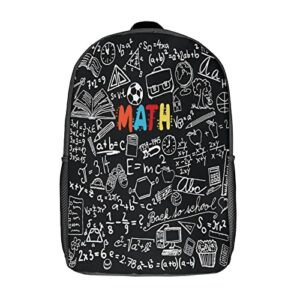 medtogs math backpacks for school 17 inch school bag large book bags for middle school high school college travel