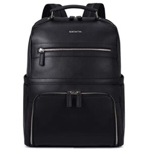 bostanten leather backpack business laptop travel camping shoulder bag gym sports bags for men