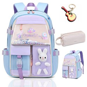 cute bunny backpack plus,180°open school bookbag backpacks for girls boys teen,kawaii large capacity travel bags laptop
