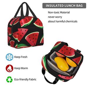 xubrextas 2pcs Backpack Set For Boys, Watermelon Backpacks And Lunch Box For Girl Elementary Bags Teens Bookbags