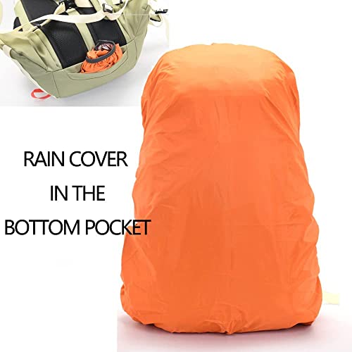 40L Hiking Backpack with Rain Cover, Waterproof Lightweight Daypack for Cycling Skiing Camping