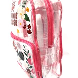 Ruz Minnie Mouse Classic Clear PVC 16" Inch Backpack for Travel School Sporting Events