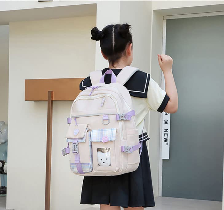 Backpacks, Girls School Large Capacity Waterproof Backpacks, Cute Black Fashion Backpacks(Black)…