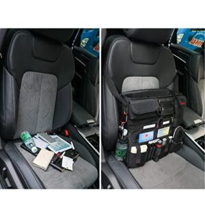 Fitmax Professional Car Truck Front Seat Organizer, Patrol Police Bag With dedicated and Secured laptop Storage, Carefully Designed with 25 Compartments. Truly your Office Within Arm's Reach., B001