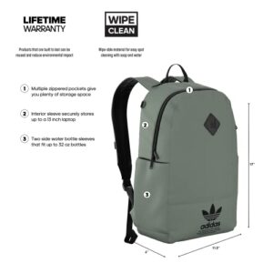 adidas Originals Originals Graphic Backpack, Silver Green/Black, One Size