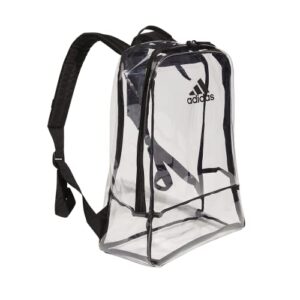 adidas backpack, clear/black, one size