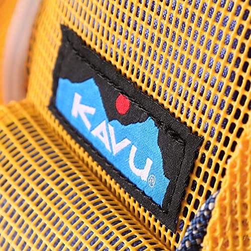 KAVU Beach Rope Bag Mesh Crossbody Sling Backpack - Sunbeam