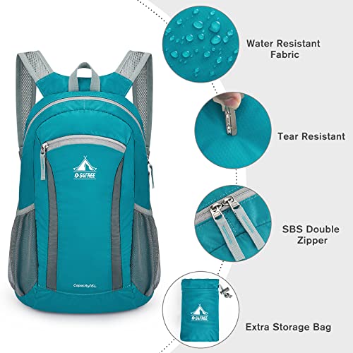 G4Free 16L Hiking Daypack, Lightweight Nylon Packable Small Backpack for Travel Camping Outdoor Men Women