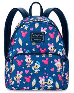 loungefly - disney - donald duck and daisy duck - balloons and ice cream - fashion mini backpack