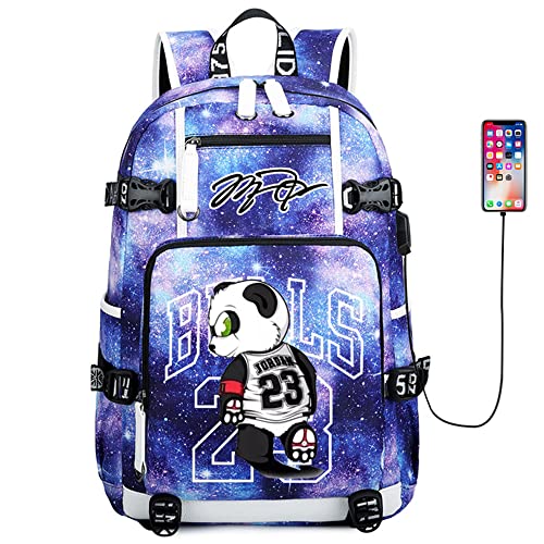 YUNZYUN Basketball Player J-ordan Multifunction Backpack Travel Laptop Fans Multicolor bag For Men Women (Starry Sky - 3)