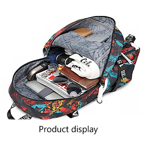 YUNZYUN Basketball Player J-ordan Multifunction Backpack Travel Laptop Fans Multicolor bag For Men Women (Starry Sky - 3)