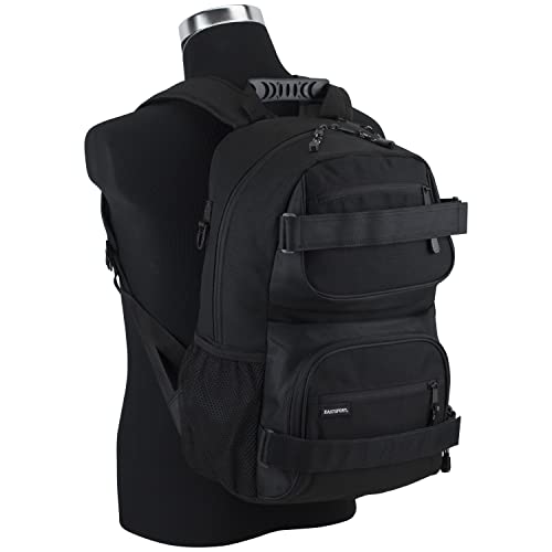 Eastsport New Double Strap Skater Multipurpose Backpack, Black