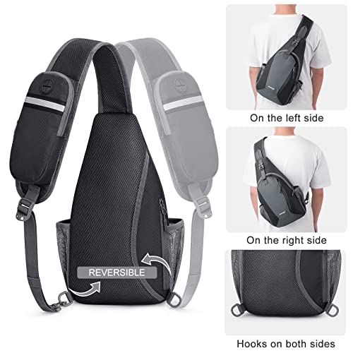 G4Free Sling Bags Men Small Chest Sling Backpack+RFID Sling Bag Crossbody Sling Backpack for Men Women Hiking Outdoor