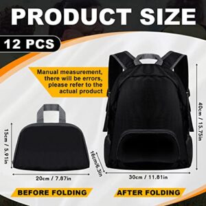 Dunzy 12 Pack Backpack Bulk 20l Foldable Backpacks Basic Back Packs for Travel Camping