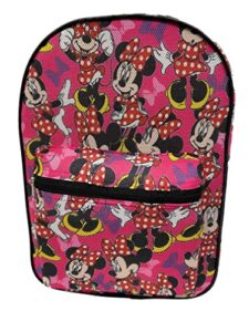 ruz disney minnie mouse mesh see through clear 16" inch backpack for gym pool b04563