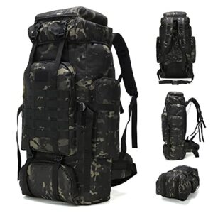 bnmjvjl 70l hiking backpack military tactical camping adjustable waterproof climbing sport bags
