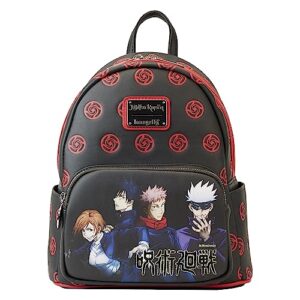 loungefly anime: jujutsu kaisen 'year one class' mini-backpack, amazon exclusive