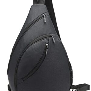 Shaelyka Lightweight Black Crossbody Bags for Men and Women, Medium Sling Bag
