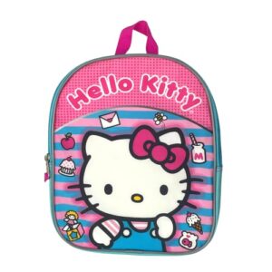 ralme hello kitty mini backpack for girls & toddlers - 12 inch, pink