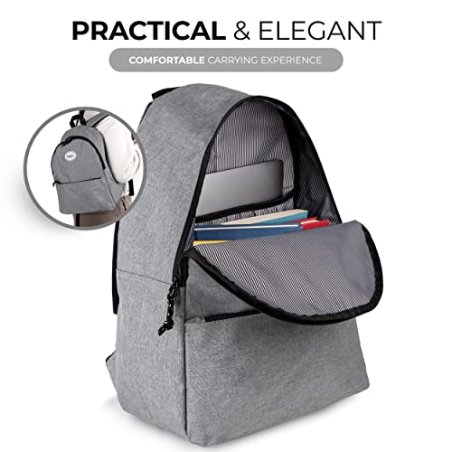 SUPRANICE Everyday backpack for boys girls millde high school, leisure, work - with 13" laptop compartment, 18 L, Comfortable Well Padded Lightweight Day Pack for Men Women