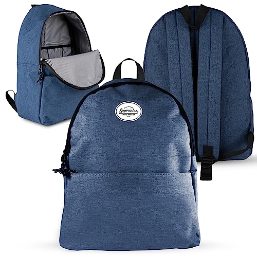 SUPRANICE Everyday backpack for boys girls millde high school, leisure, work - with 13" laptop compartment, 18 L, Comfortable Well Padded Lightweight Day Pack for Men Women