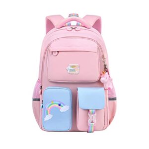 Unicorn Girls Backpack Cute Laptop Backpacks Casual Durable Lightweight Travel Bags Waterproof Bookbag For School (pink)