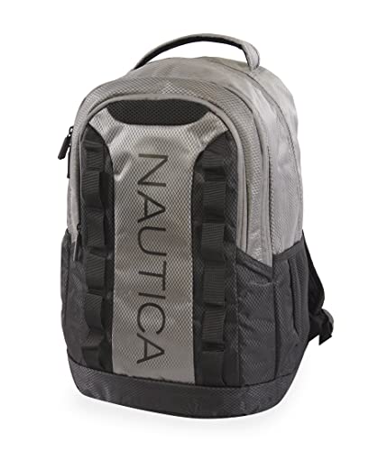 Nautica Armada Laptop Backpack, Grey/Black, One Size