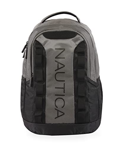 Nautica Armada Laptop Backpack, Grey/Black, One Size