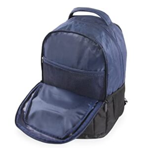 Nautica Sail Laptop Backpack, Navy/Yellow, One Size