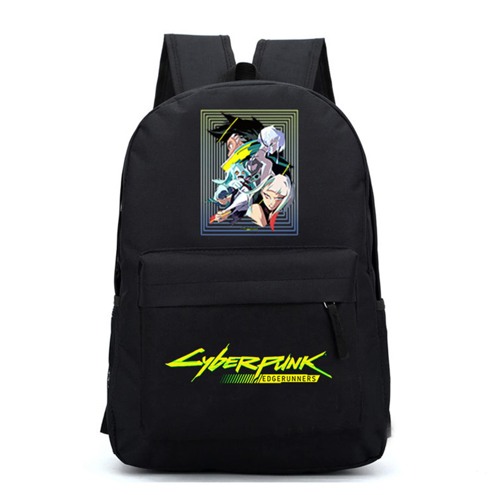 FIGHTINGGOLD Cyber punk Edgerunners Backpack for College BookBag Knapsack Laptop Bag Anime Rebecca Lucy David Manga (H)