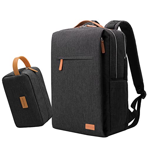 NOBLEMAN Men's Backpack, Laptop Backpack, Waterproof travel Backpack,Daypack, USB (Black) with Organizer case bag