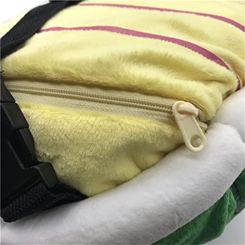 WYIKE Casual Animal Backpack Turtle Shell Backpack Cartoon Plush Small Backpack (Green)