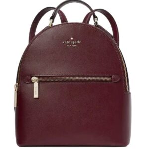 Kate Spade New York saffiano leather Perry Small Backpack (Deep Berry)