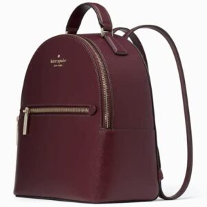 Kate Spade New York saffiano leather Perry Small Backpack (Deep Berry)