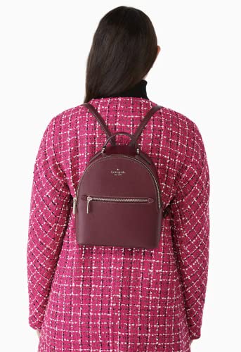 Kate Spade New York saffiano leather Perry Small Backpack (Deep Berry)