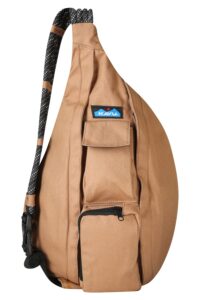 kavu rope bag - sling pack for hiking, camping, and commuting - dune