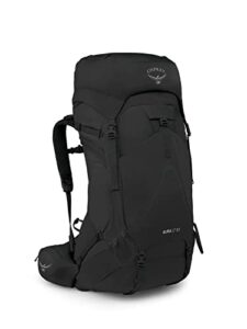 osprey aura ag lt 50l women's backpacking backpack, black, wxs/s