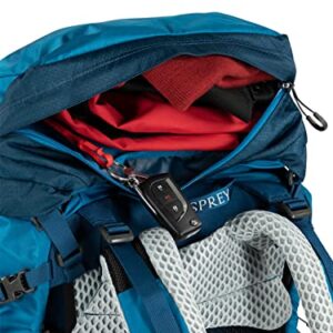 Osprey Atmos AG LT 65L Men's Backpacking Backpack, Night Shift/Scoria Blue, L/XL