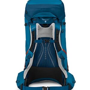 Osprey Atmos AG LT 65L Men's Backpacking Backpack, Night Shift/Scoria Blue, L/XL