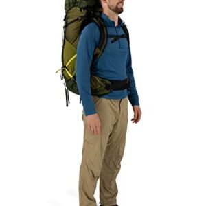 Osprey Atmos AG LT 50L Men's Backpacking Backpack, Night Shift/Scoria Blue, L/XL