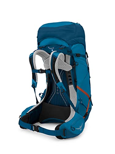 Osprey Atmos AG LT 50L Men's Backpacking Backpack, Night Shift/Scoria Blue, L/XL