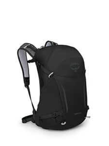 osprey hikelite 26l unisex hiking backpack, black, one size