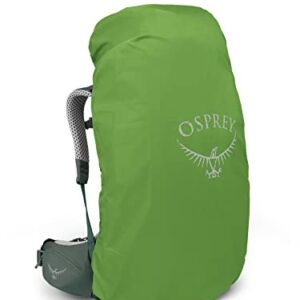 Osprey Aura AG LT 65L Women's Backpacking Backpack, Koseret/Darjeeling Spring Green, WM/L